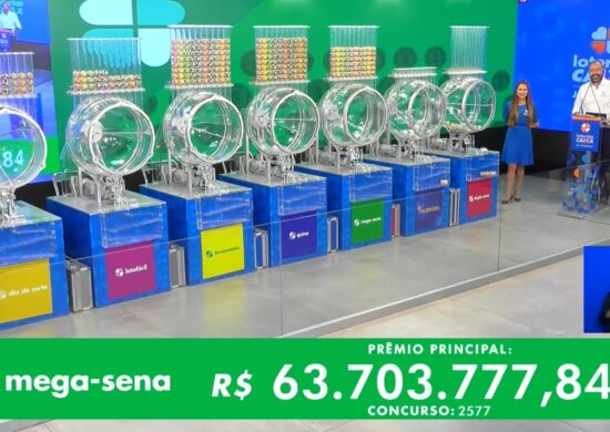 Concurso Mega-Sena 2577 está acumulado em mais de R$ 60 milhões - Foto: Reprodução/Youtube Caixa Econômica Federal