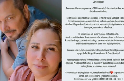 Conrado e a esposa publicaram anúncio nas redes sociais - Foto: Reprodução/Instagram @conradooficial