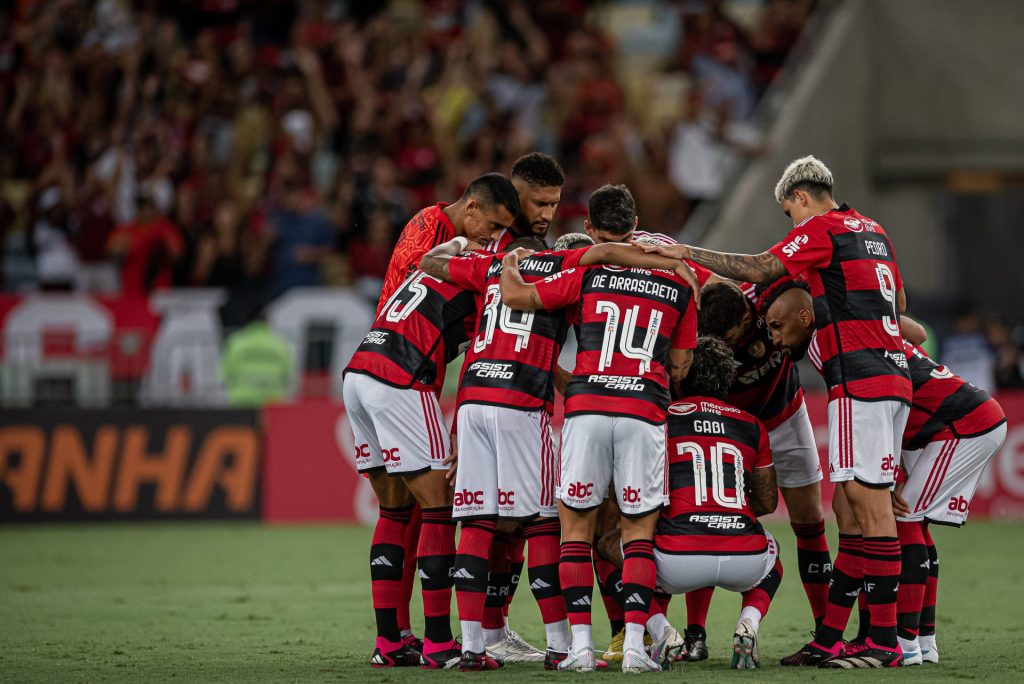 Jogadores descansam por três dias antes de retomarem os preparativos para o primeiro jogo da final, dia 2 de abril - Foto: Paula Reis/Flamengo/divulgação