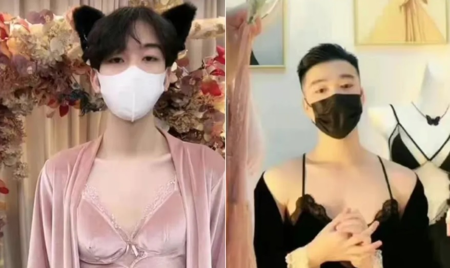 Na China, homens estrelam propagandas de lingeries - Foto: Reprodução/Internet