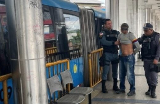 Importunação sexual - Homem foi conduzido para o 1º DIP - Foto: Reprodução/WhatsApp