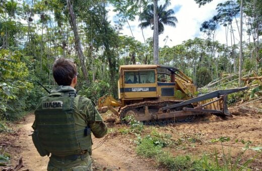 Ibama e PRF desmontam acampamento de garimpeiros nas terras Yanomami - Foto: Ibama/Divulgação