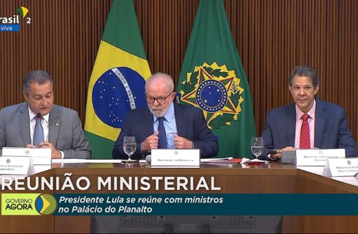 Encontro de Lula com ministros ocorreu no Palácio do Planalto - Foto: Reprodução/TV Brasil