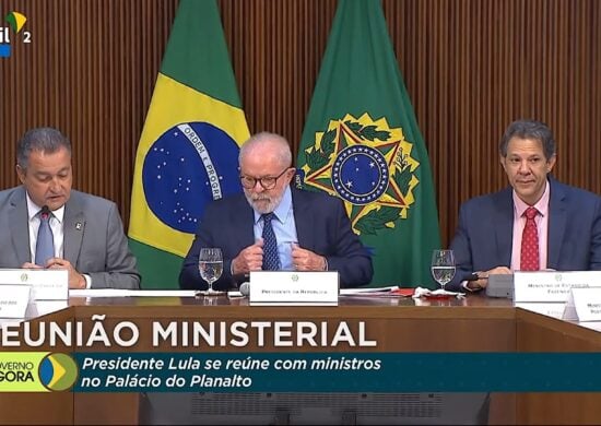 Encontro de Lula com ministros ocorreu no Palácio do Planalto - Foto: Reprodução/TV Brasil