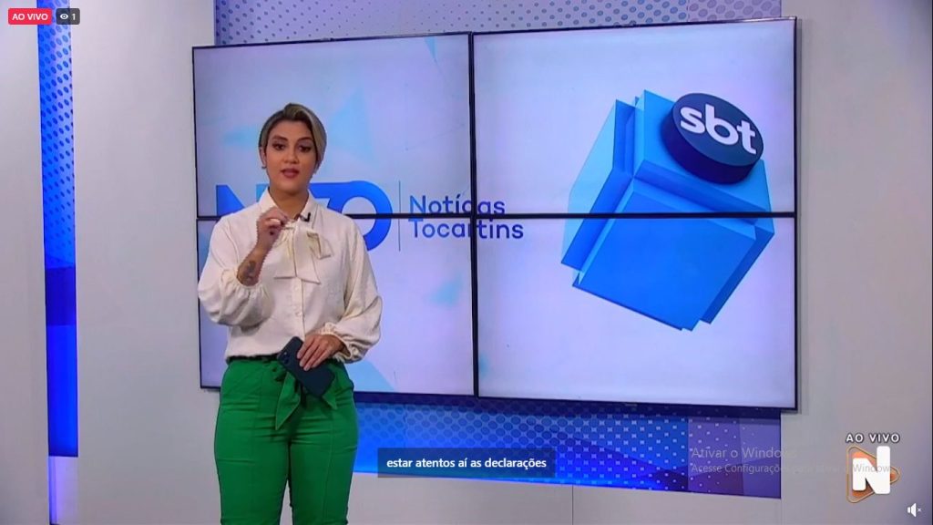 Jornal Notícias Tocantins é apresentado por Mariana Ferreira - Foto: Reprodução/TV Norte Tocantins