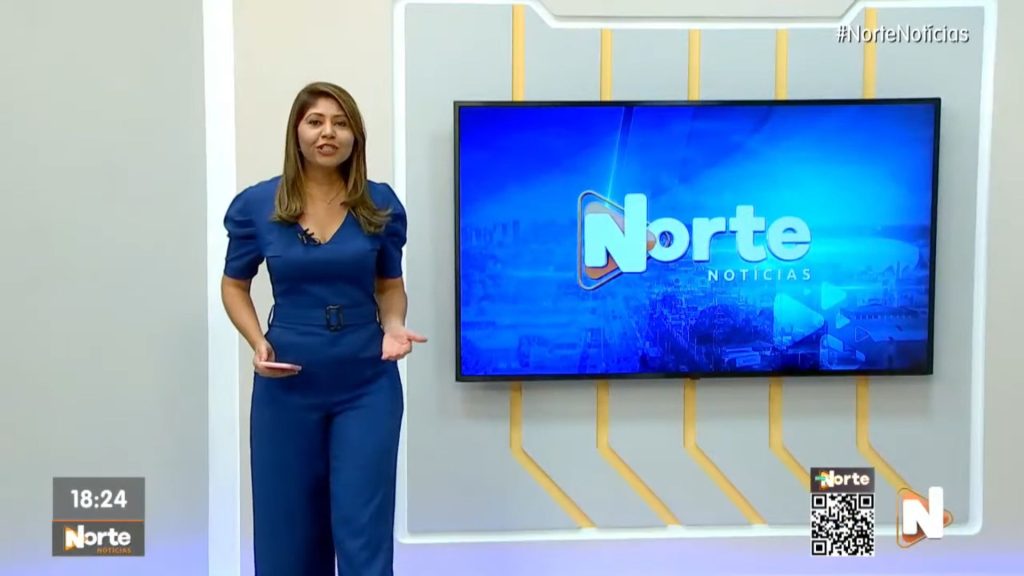 O Norte Notícias é apresentado por Mariana Rocha - Foto: Reprodução/TV Norte Amazonas