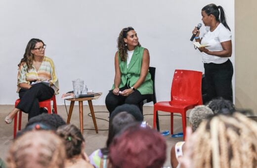 Janja na solenidade de lançamento do programa 'Mulheres de Favela' - Foto: Cláudio Kbene