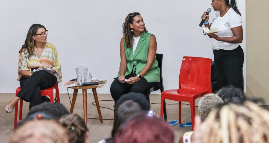 Janja na solenidade de lançamento do programa 'Mulheres de Favela' - Foto: Cláudio Kbene