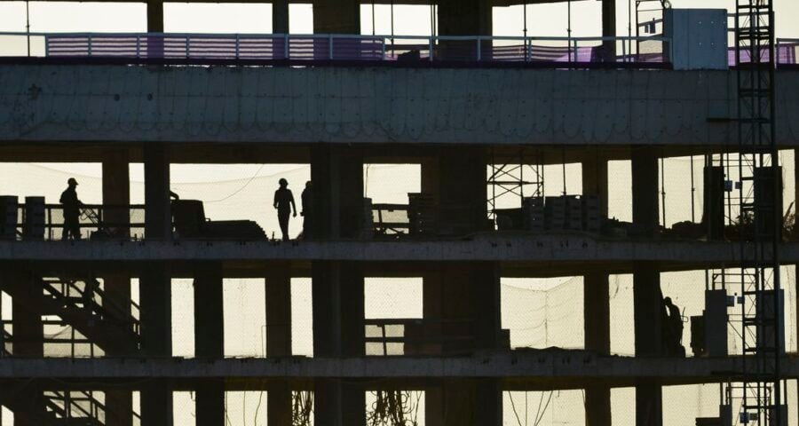 Construção de prédios residenciais e comerciais no Setor Noroeste em Brasília- Obras- - Foto: Marcell Casal/Agência Brasil