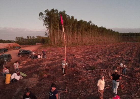 Conflito entre MST e Suzano começou com invasão do movimento na segunda (27) - Foto: Divulgação/Coletivo de Comunicação do MST na Bahia