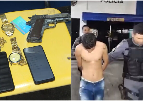 Polícia prende suspeito de cometer assaltos com arma falsa em Manaus