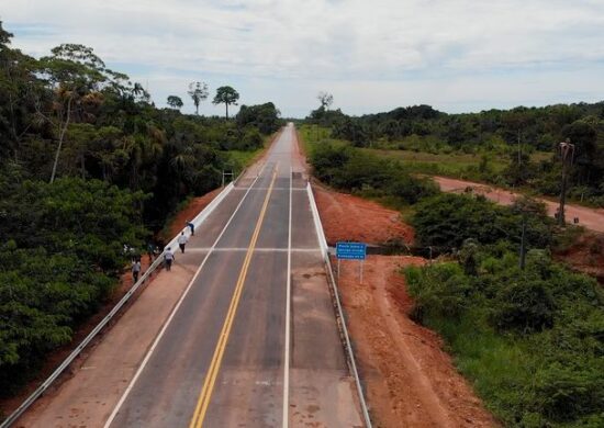 Ponote sobre o igarapé Arruda na BR-174 - Foto: Divulgação/DNIT