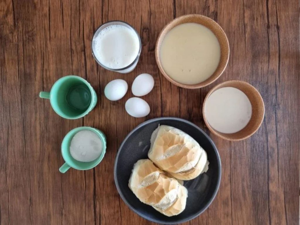 Pudim de pão - Foto: Reprodução/Receitaria