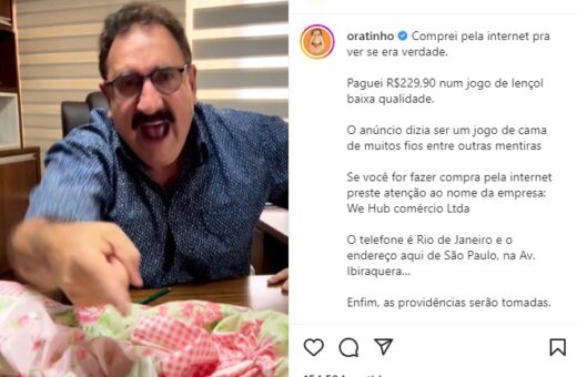 Ratinho se revolta ao revelar golpe do lençol - Foto: Reprodução/Instagram @oratinho