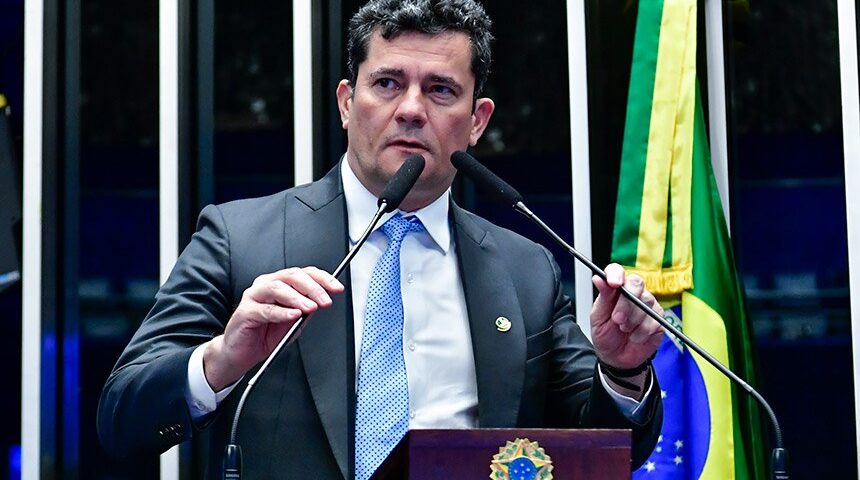 O senador Sergio Moro foi denunciado pelo crime de calúnia, pois disse que ia “comprar um habeas corpus do Gilmar Mendes”. - Foto: Reprodução/Senado Federal