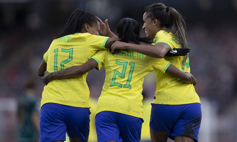 Brasil vence Alemanha por 2 a 0 no no Estádio Max Morlock, em Nuremberg, Alemanha - Foto: Reprodução/Thais Magalhães/CBF