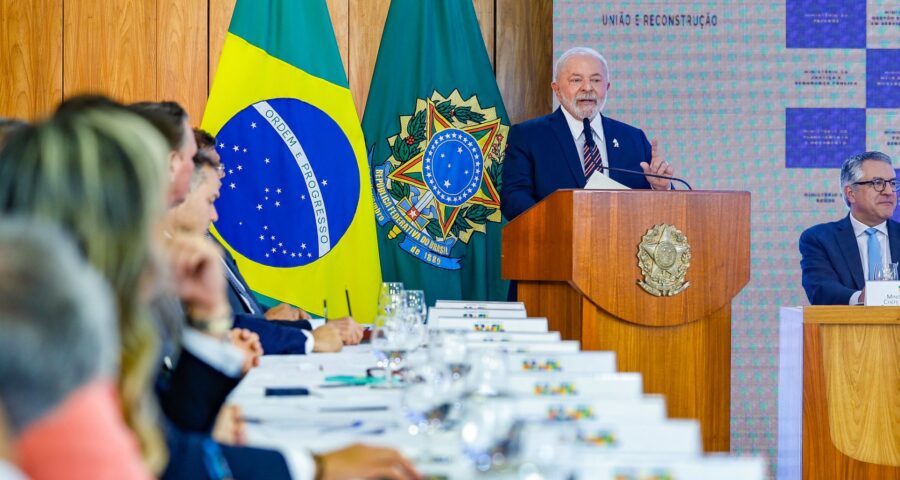 Arcabouço Fiscal - Presidente da República, Luiz Inácio Lula da Silva, durante reunião ministerial dos 100 dias de governo. Palácio do Planalto, Brasília - Foto: Ricardo Stuckert/PR