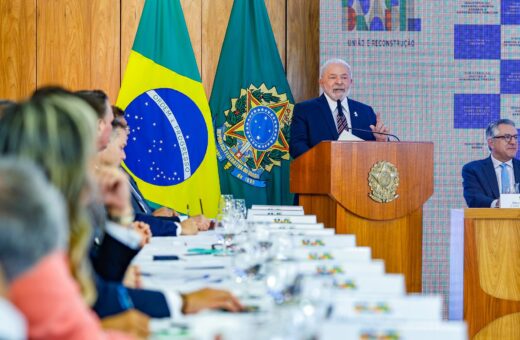 Arcabouço Fiscal - Presidente da República, Luiz Inácio Lula da Silva, durante reunião ministerial dos 100 dias de governo. Palácio do Planalto, Brasília - Foto: Ricardo Stuckert/PR