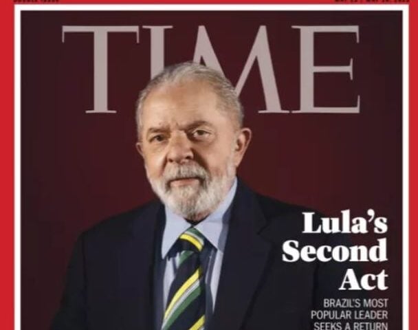 Lula é eleito umas das 100 personalidades mais influentes de 2023 - Foto: Reprodução/Revista Time