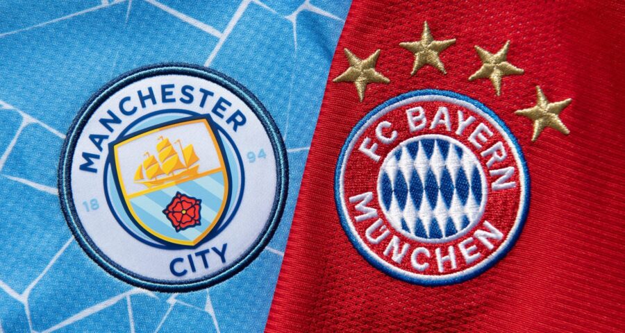 Champions League terá duelo dos gigantes, Manchester City e Bayern, nas quartas de final - Foto: Reprodução/Twitter @Liga dos Campeões