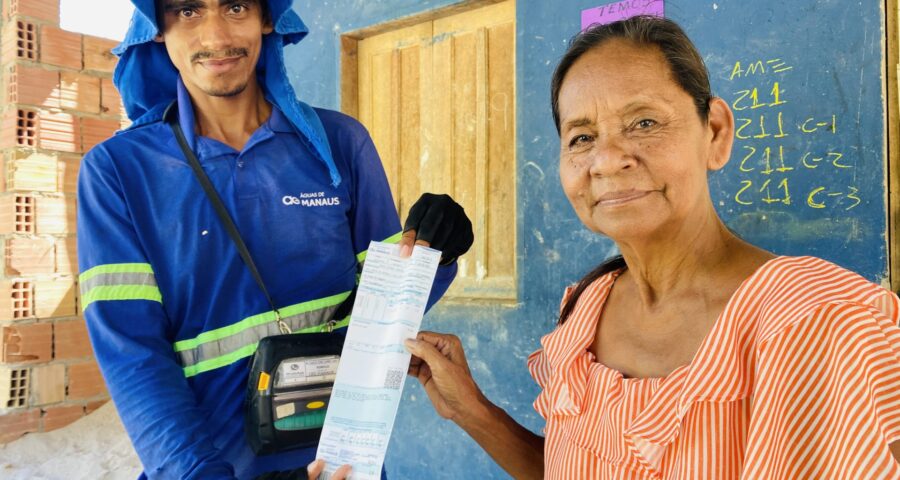 Tarifa 10: contas de água e esgoto com valor de R$10 começam a ser entregues - Foto: Divulgação/Águas de Manaus