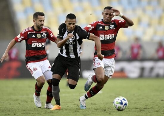 Partida entre Flamengo e Botafogo, válida pela terceira rodada do Campeonato Brasileiro, realizada no Estádio Jornalista Mário Filho (Maracanã), neste domingo (30) - Foto: André Fabiano/Código 19/Estadão Conteúdo