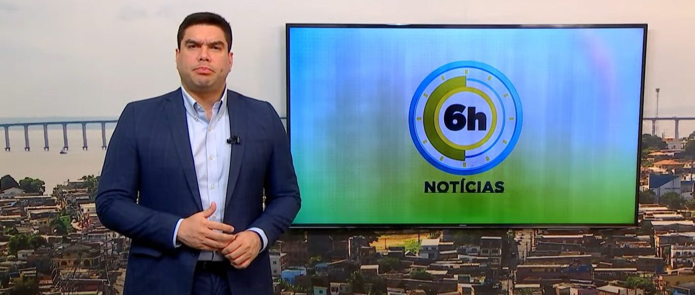 O Programa 6 Horas Notícias foi apresentado nesta quarta-feira (19) por Clayton Pascarelli. Foto: Reprodução/TV Norte Amazonas