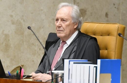 Ministro Ricardo Lewandowski durante a sessão plenária - Fotografia: Carlos Moura/SCO/STF