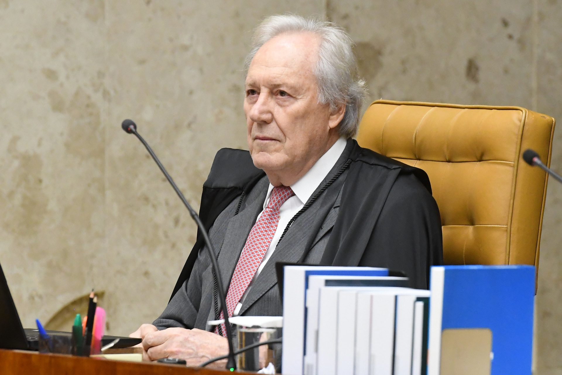 Ministro Ricardo Lewandowski durante a sessão plenária - Fotografia: Carlos Moura/SCO/STF