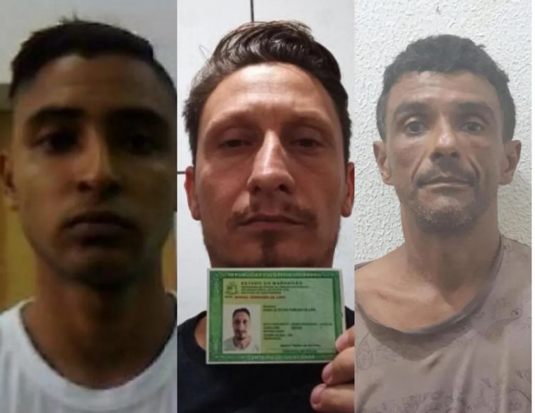Rafael Ferreira e Raul Yuri morreram em confronto, e Paulo Sérgio Alberto de Lima está preso - Foto: Divulgação/PMTO