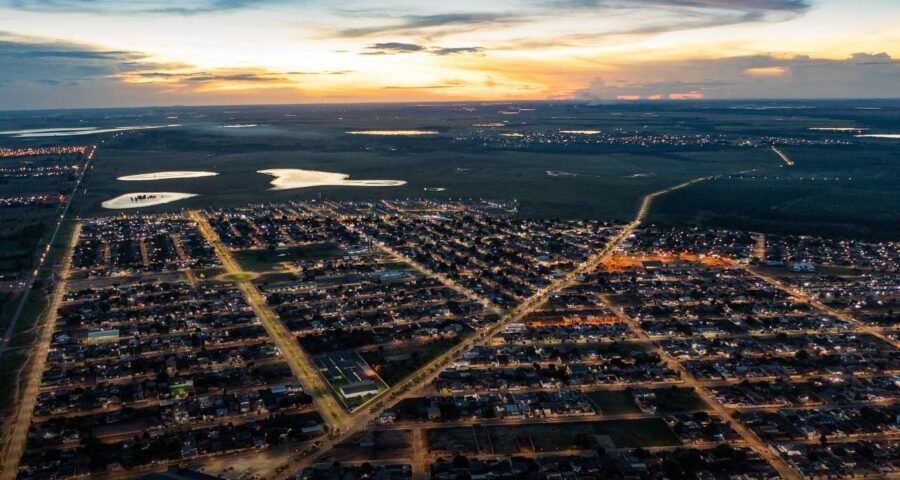 Vista aérea do Bairro Cidade Satélite em Boa Vista, em Roraima - Foto: Reprodução/Facebook@PrefeituradeBoaVista