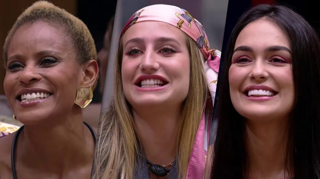 Aline, Bruna e Larissa estão no último Paredão do BBB 23 - Foto: Reprodução/TV Globo