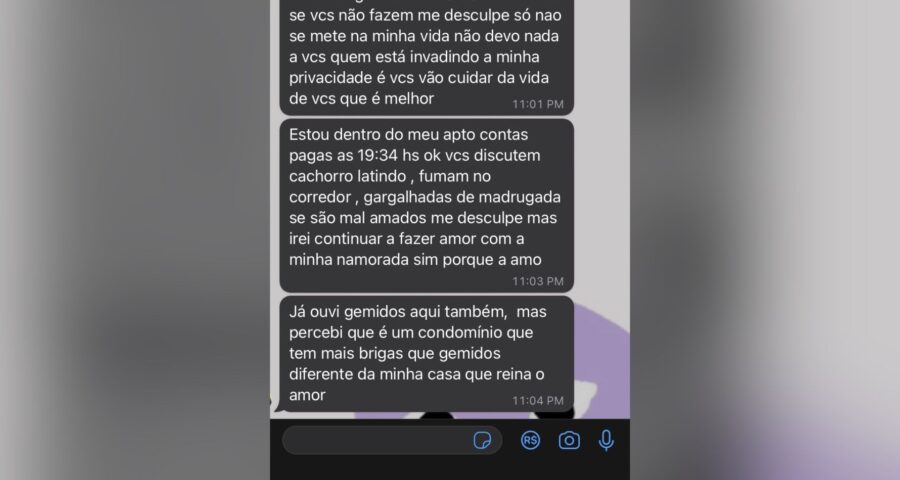 Morador disse que também já ouviu gemidos de outros apartamentos - Foto: Reprodução/Twitter @mahdalto