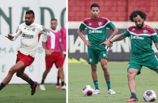 Equipes devem fazer o último treino nesta sábado (8), na véspera do Fla-Flu decisivo de domingo (9) - Fotos: Gilvan de Souza e Marcelo Gonçalves/divulgação