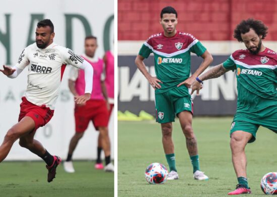 Equipes devem fazer o último treino nesta sábado (8), na véspera do Fla-Flu decisivo de domingo (9) - Fotos: Gilvan de Souza e Marcelo Gonçalves/divulgação