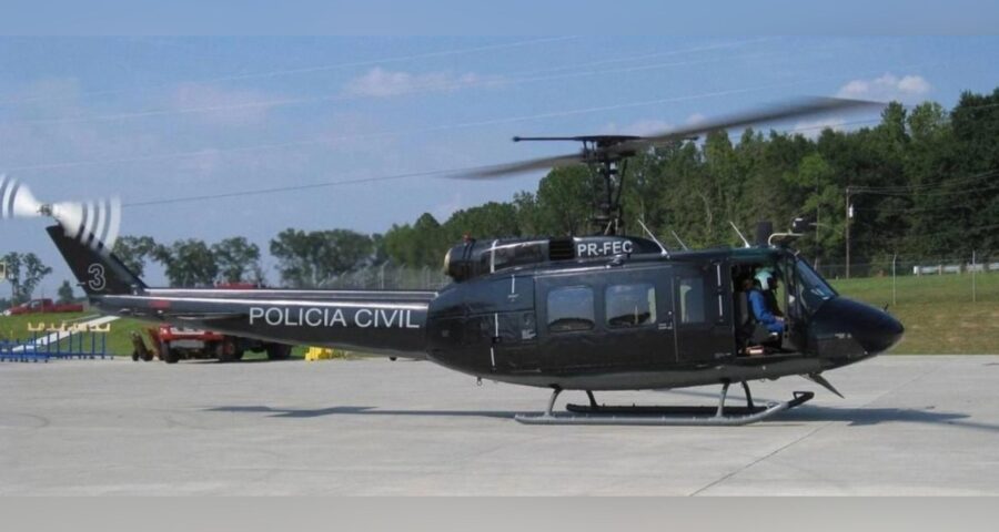 Caveirão voador também serviu na força de segurança pública nos EUA - Foto: Divulgação/PC-RJ