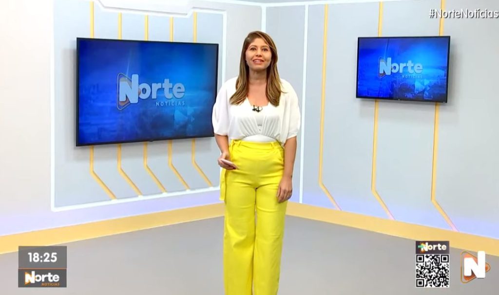 O Norte Notícias é apresentado por Mariana Rocha – Foto: Reprodução/TV Norte Amazonas