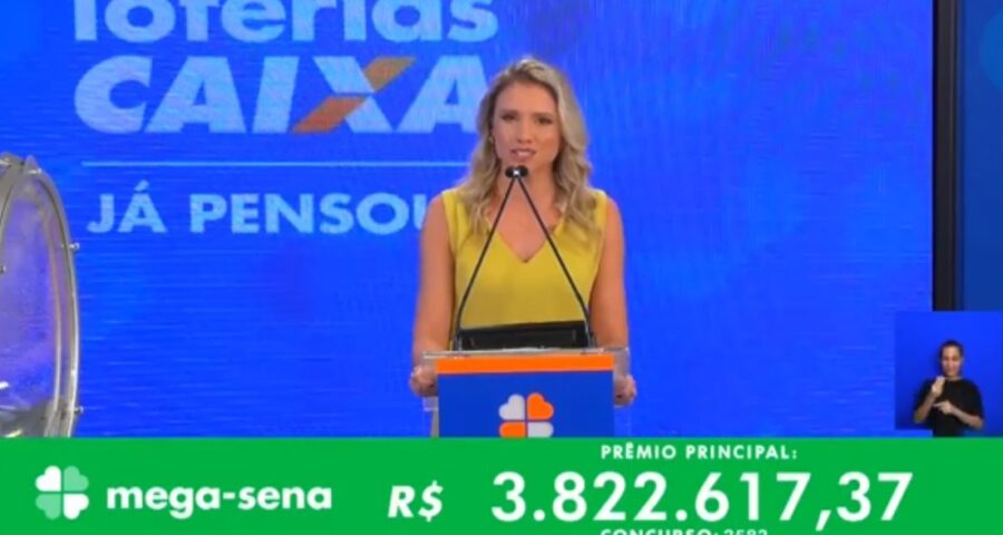 Sorteio da Mega-Sena 2582 ocorreu na noite desta quarta (12) - Foto: Reprodução/YouTube Caixa