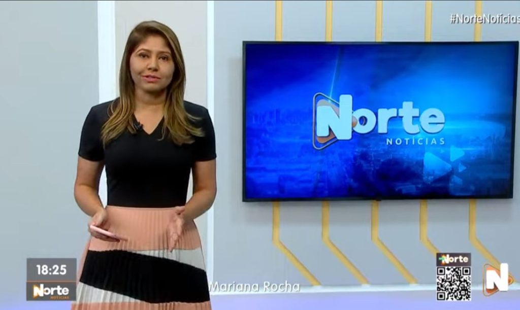 O Norte Notícias é apresentado por Mariana Rocha – Foto: Reprodução/TV Norte Amazonas