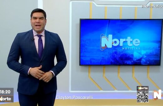 O Norte Notícias foi apresentado por Clayton Pascarelli - Foto: Reprodução/TV Norte Amazonas