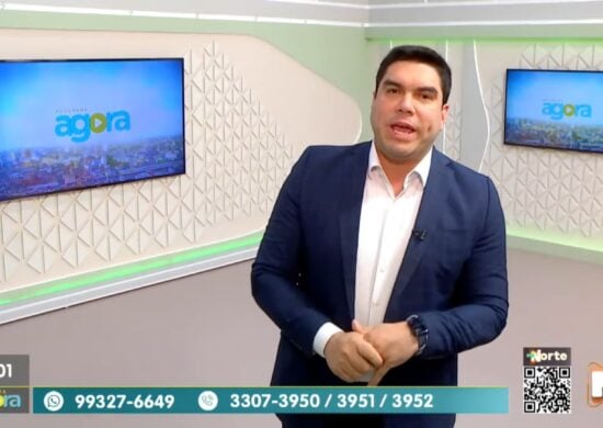 O Programa Agora é apresentado por Clayton Pascarelli. Foto: Reprodução/TV Norte Amazonas