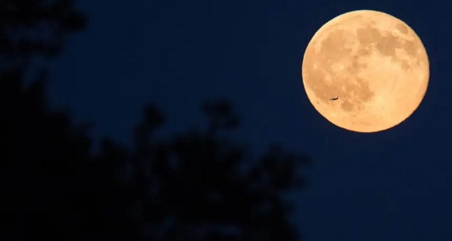 Lua Cheia Rosa poderá ser vista em todo o pais - Foto: Divulgação/NASA