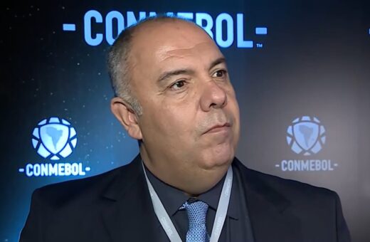 Marcos Braz foi o responsável pela contratação do técnico Vítor Pereira - Foto: Reprodução /GE