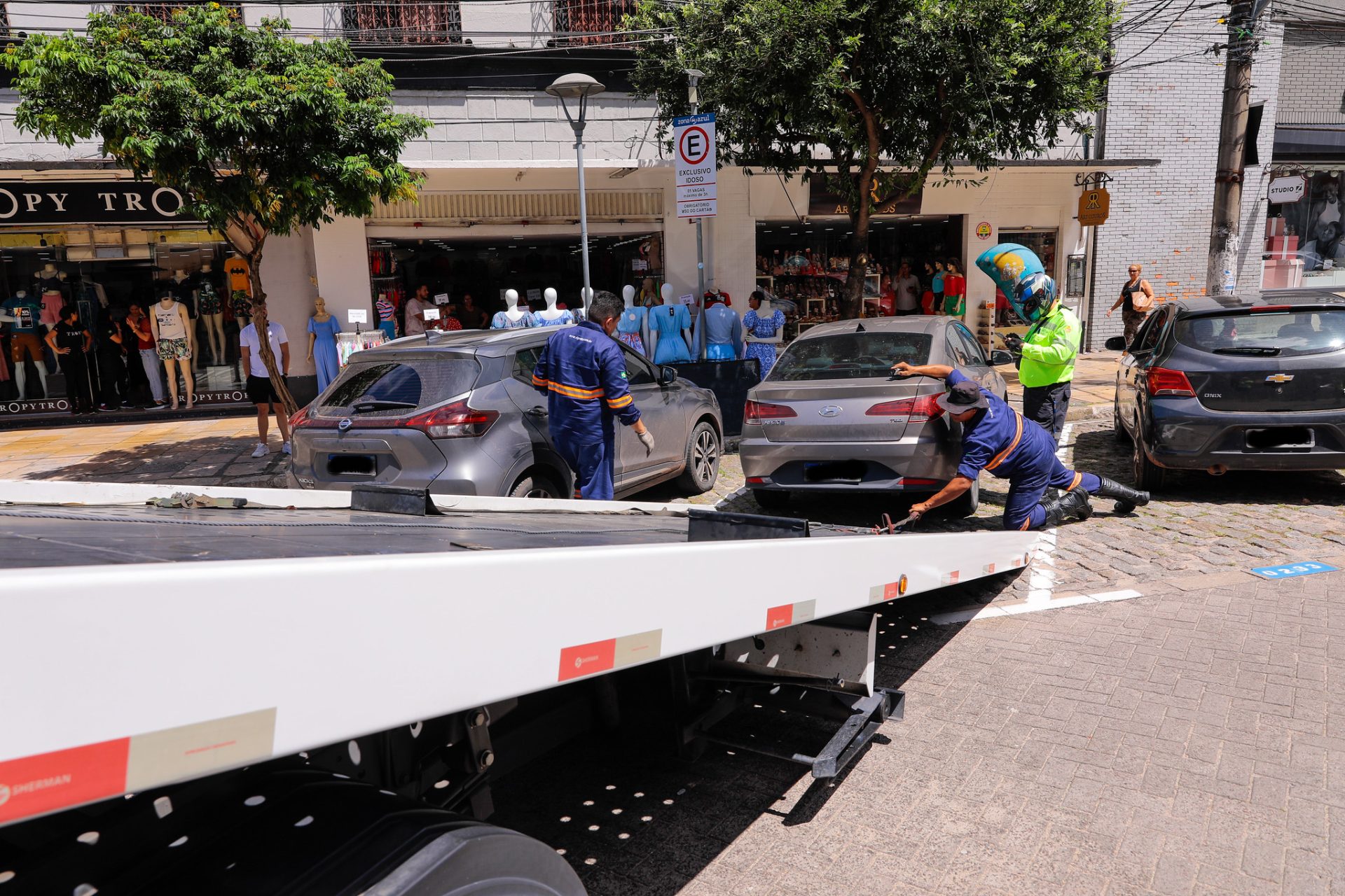 Operação 'Vaga Legal' para fiscalizar estacionamento no Centro da cidade - Foto: João Viana / Semcom