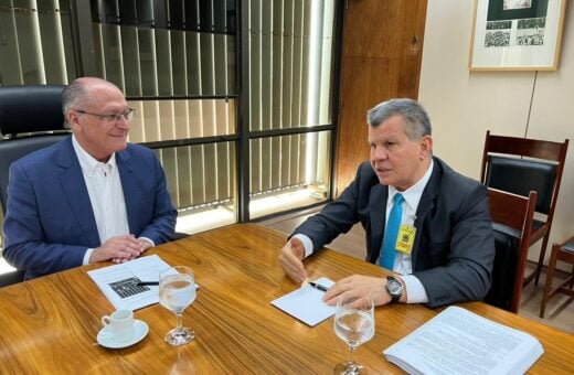 Reunião entre Alckmin e Bosco Saraiva ocorreu nesta quinta (6) - Foto: Izaías Godinho/TV Norte em Brasília