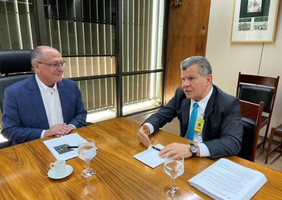 Reunião entre Alckmin e Bosco Saraiva ocorreu nesta quinta (6) - Foto: Izaías Godinho/TV Norte em Brasília