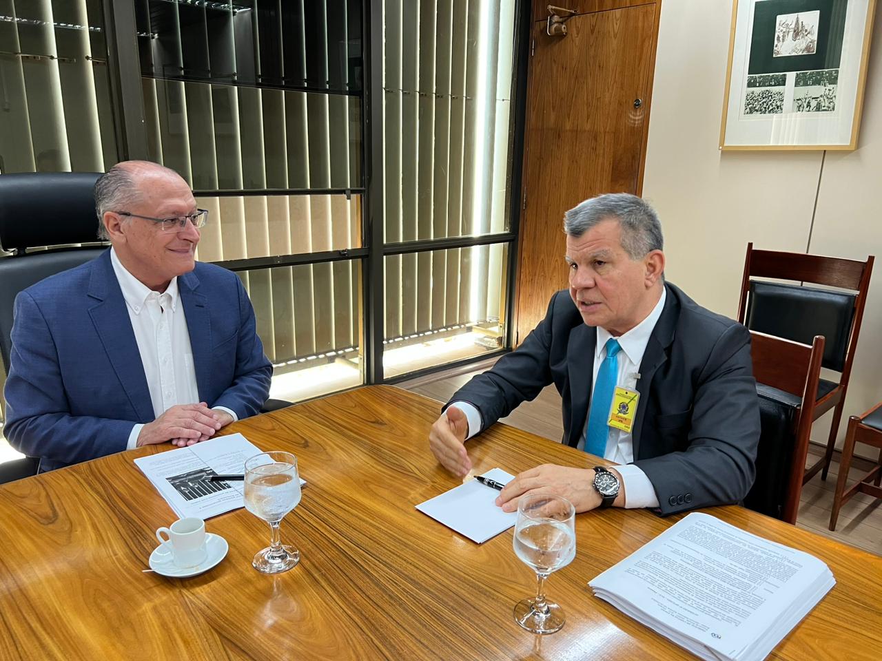 Reunião entre Alckmin e Bosco Saraiva ocorreu nesta quinta (6) - Foto: Izaías Godinho/TV Norte em Brasília