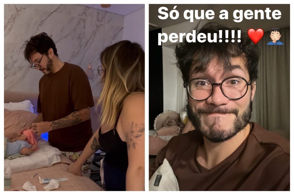 Eli e Viih Tube procuram umbigo da filha Lua e postam buscas - Foto: Reprodução/Instagram @Eliezer