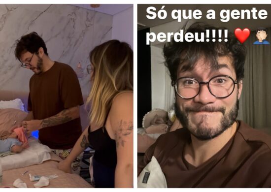 Eli e Viih Tube procuram umbigo da filha Lua e postam buscas - Foto: Reprodução/Instagram @Eliezer