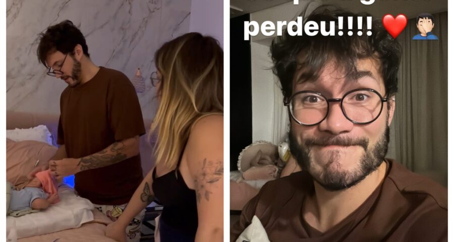 Eli e Viih Tube procuram umbigo da filha Lua e postam buscas - Foto: Reprodução/Instagram @Eliezer